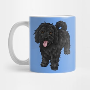 Cute Black Cavapoo Dog Mug